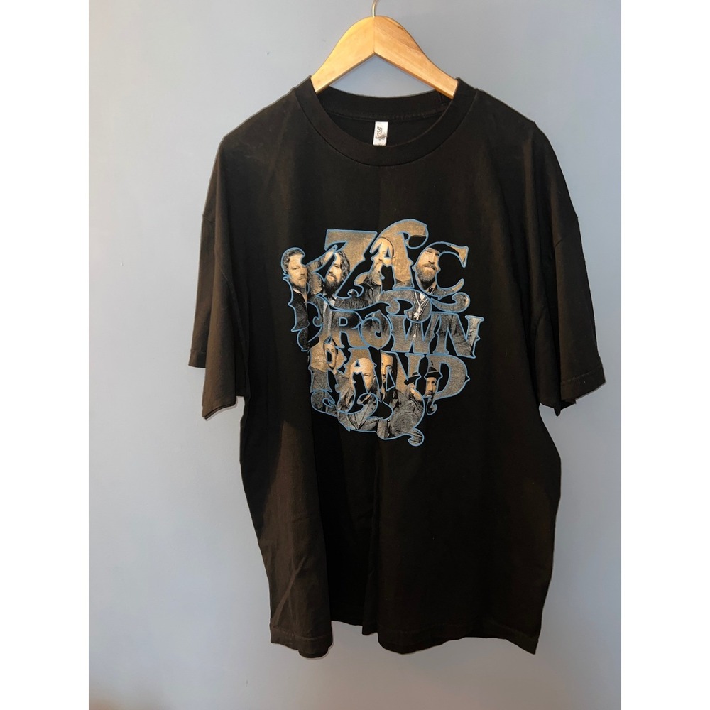 Zac Brown Band The Owl Tour 2019 Concert T-Shirt Black Mens 2XL Alstyle Graphic